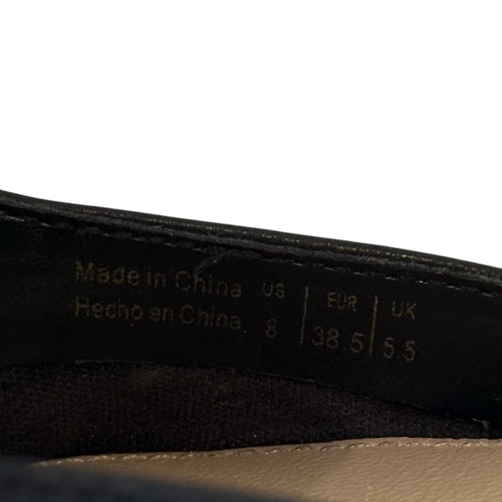 Aldo Alyssaa Black‎ Leather Slip On Mules Size 8 S3 - Picture 7 of 7